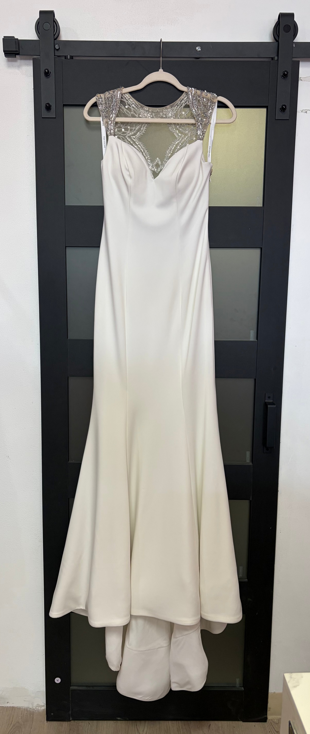 Sherri Hill Open Back Crystal Embellished Mermaid Gown