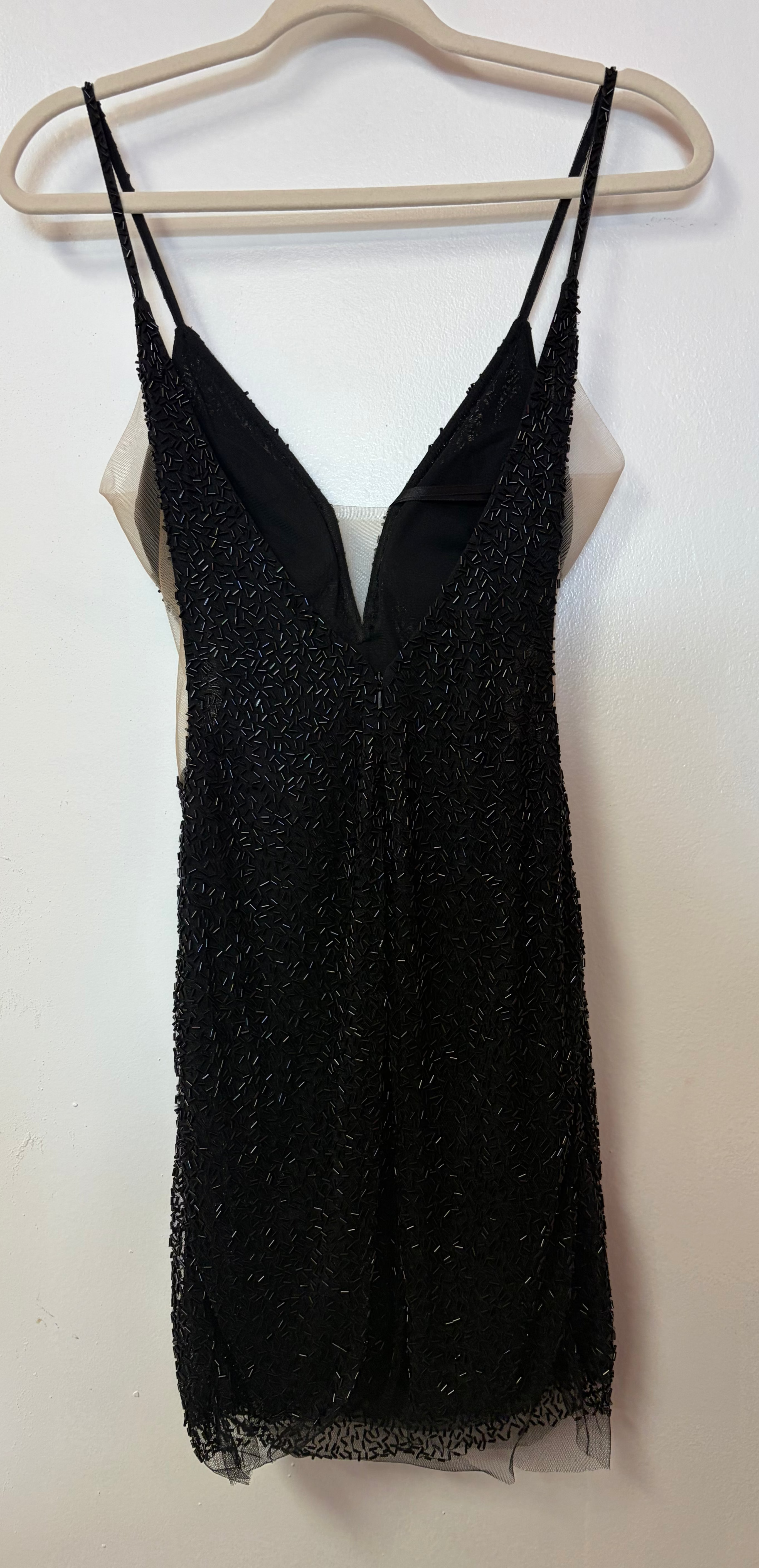Jovani 58588 Black Beaded Cutout Cocktail Dress