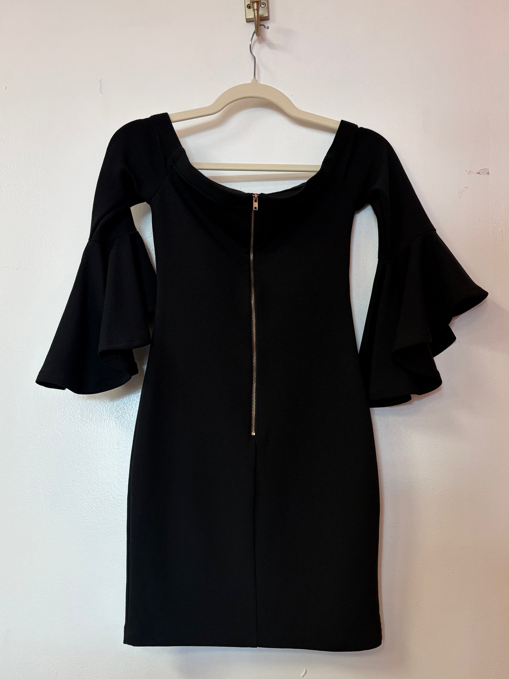 Teeze Me Black Bell Sleeve Mini Dress