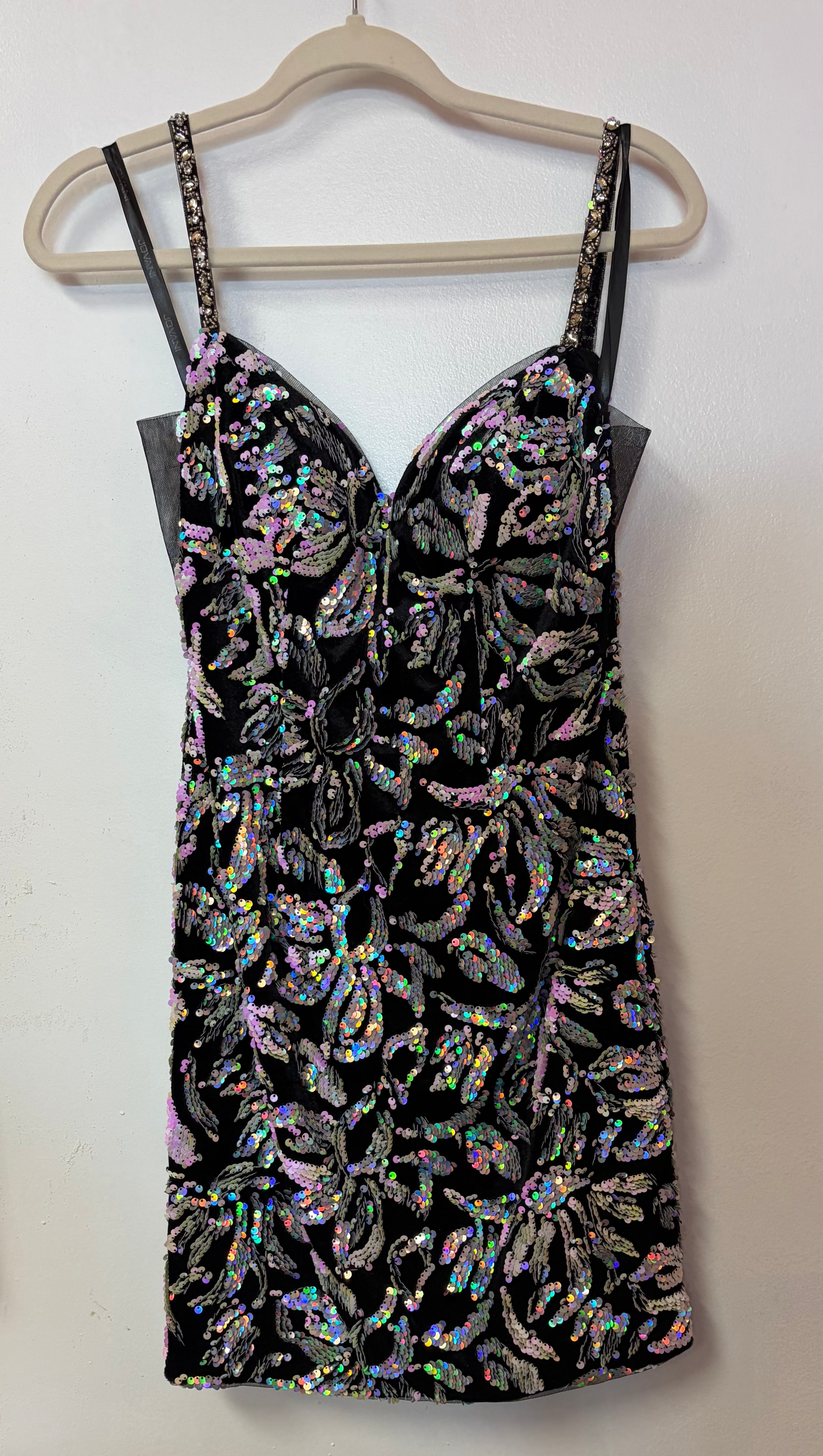 JVN by Jovani JVN24731 Iridescent Sequin Homecoming Dress