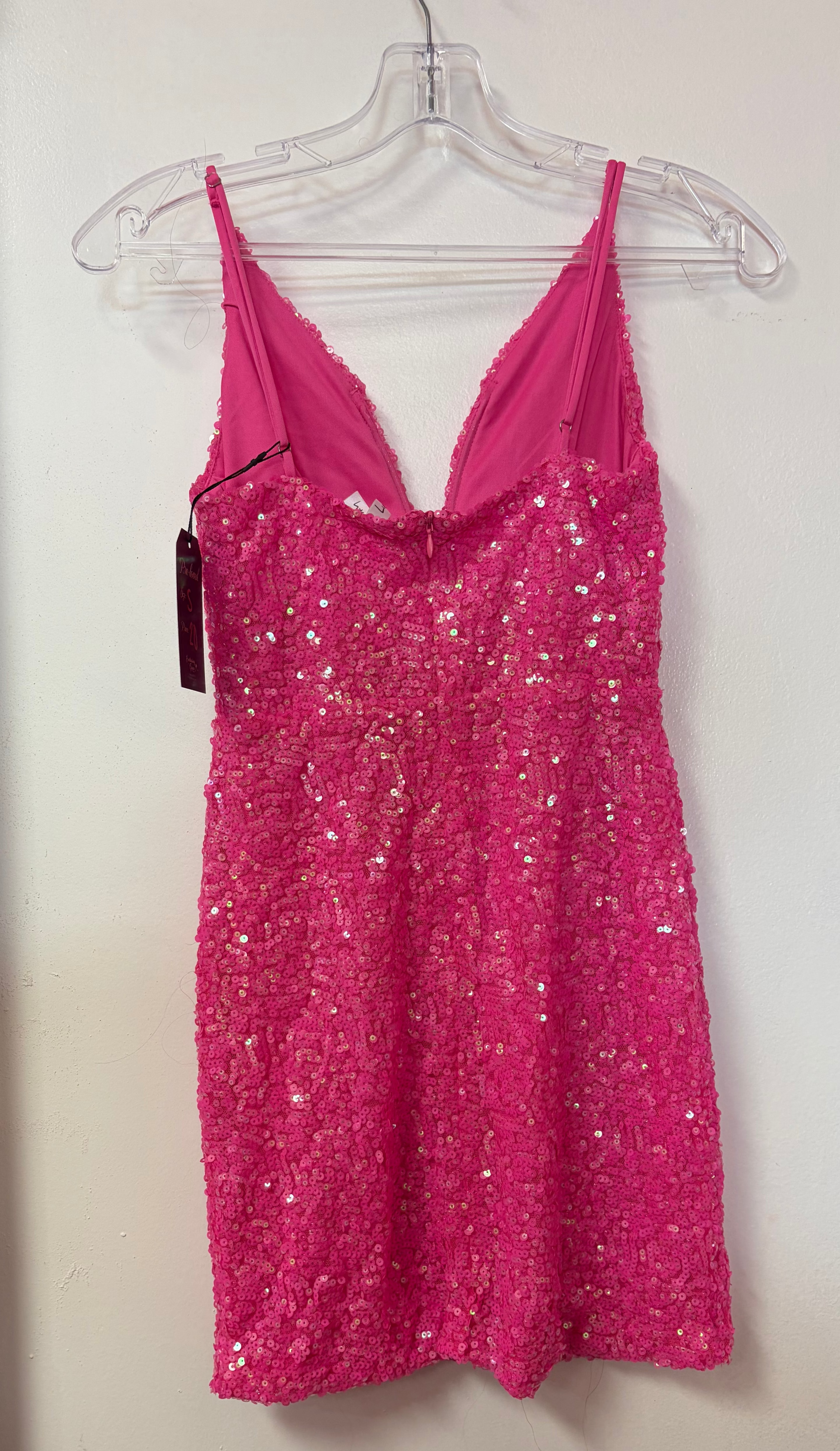 Lucy in the Sky Hot Pink Sequin Mini Dress