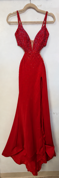 Ava Presley 39284 Red Cutout Gown