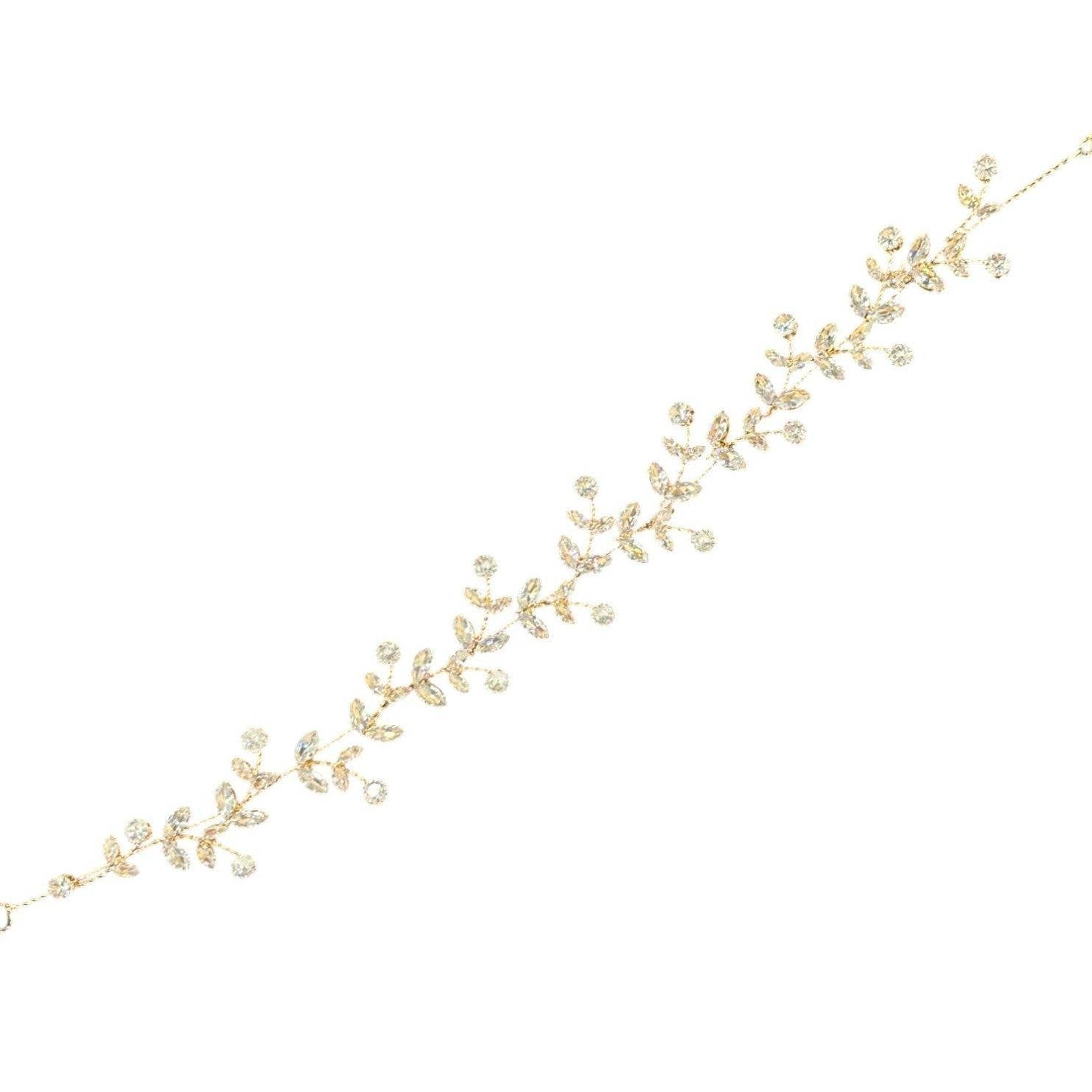 Diacly - Bloom Flower Crystal Bendable Hair Deco Comb